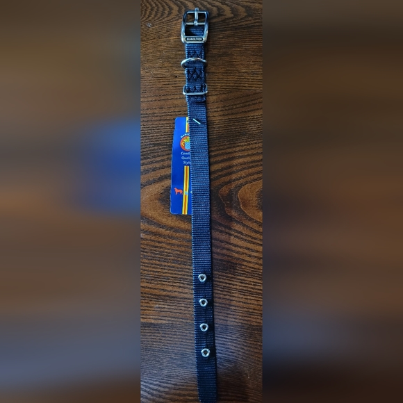 2 /$15  New Hamilton Nylon Dog Collar Metal Buckle  16"  Black - Picture 2 of 8